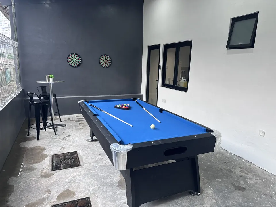 Games courtyard at Landak Kawan Fun House, view 1